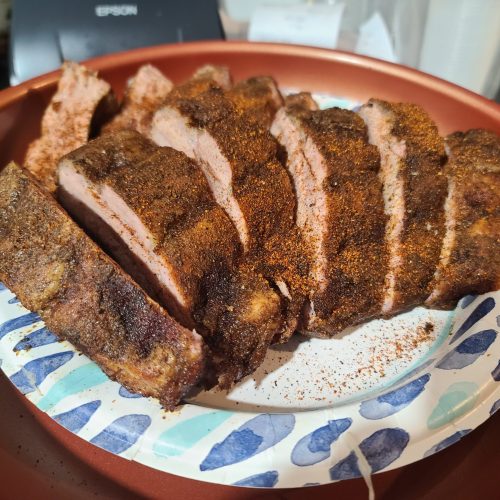 Rack of baby back ribs